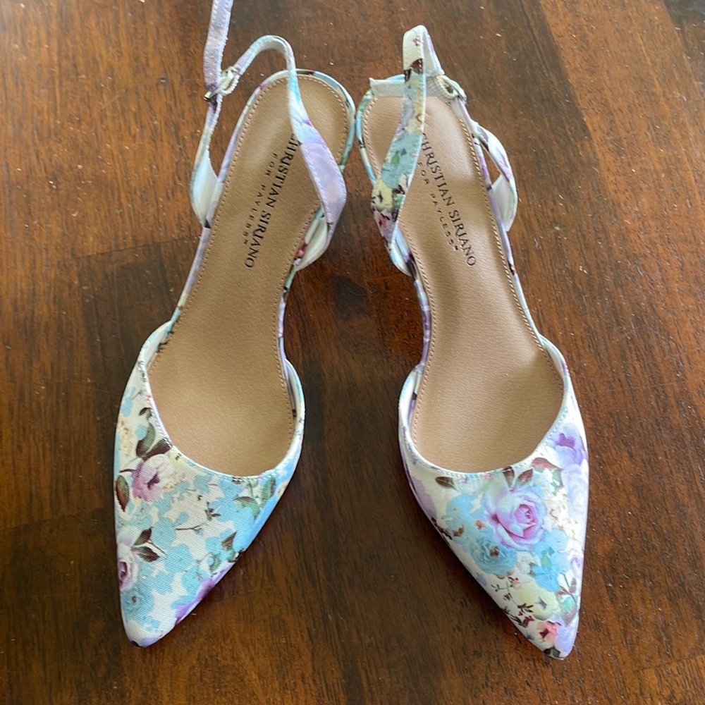 Christian Soriano for Payless floral shoes (sz 7 1/2)